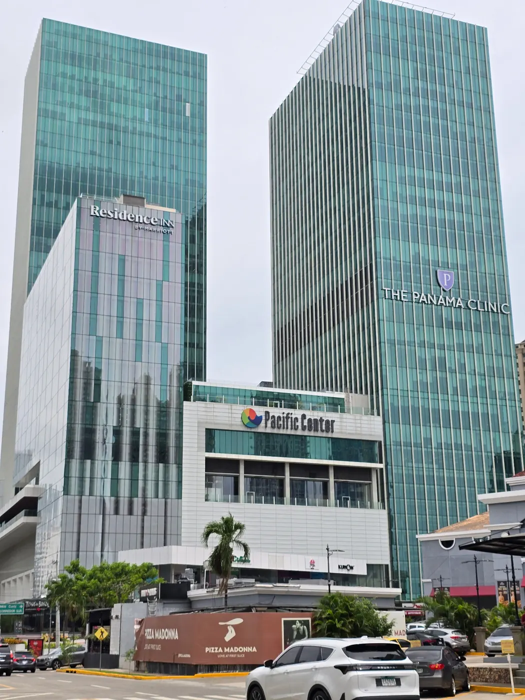 Modern business and medical district in Panama