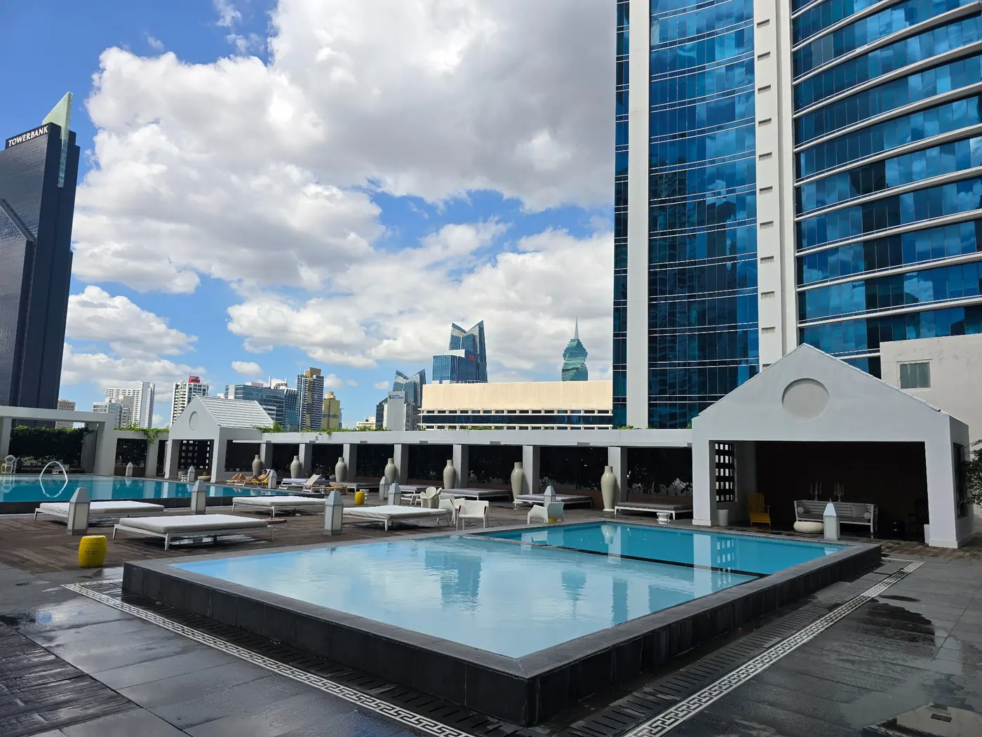 Rooftop pool in Panama