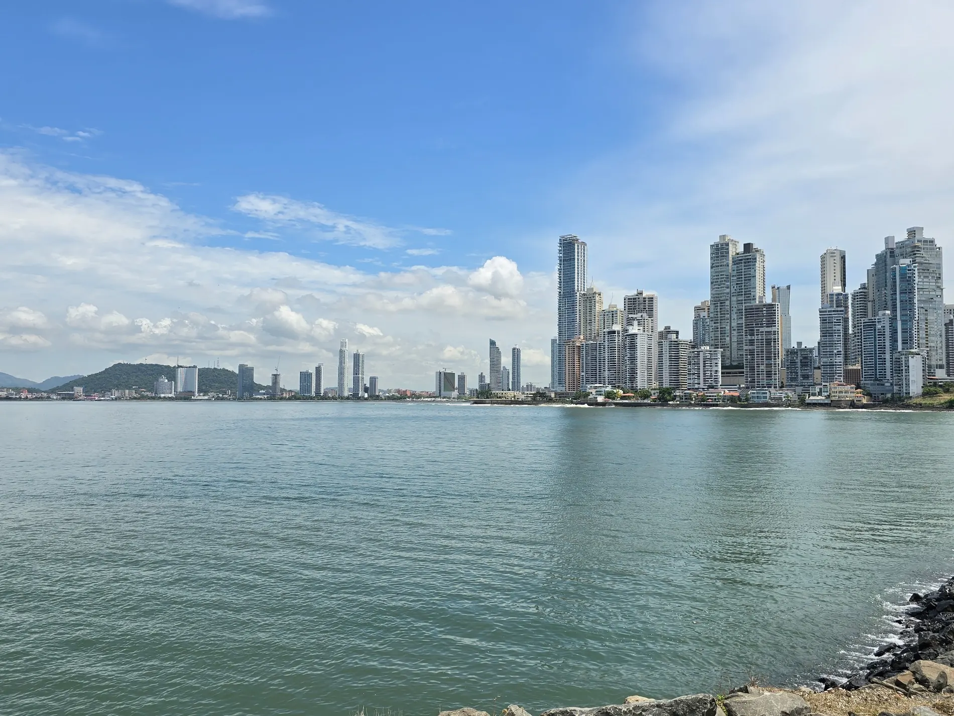 Panama City skyline over the bay